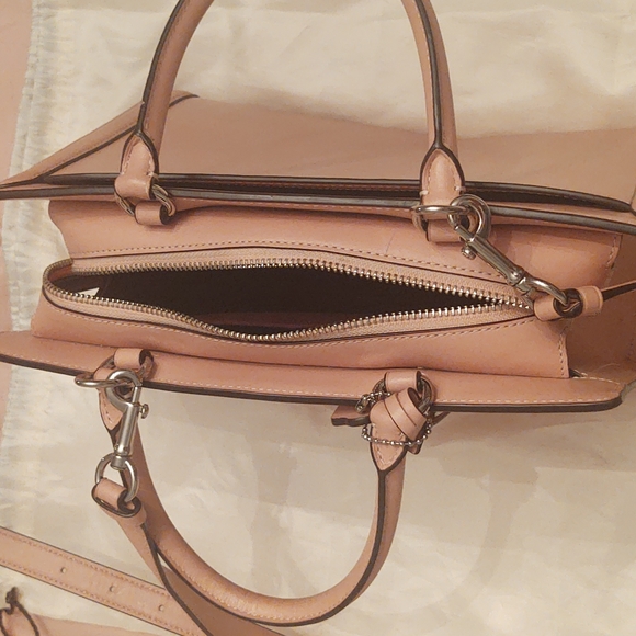 Coach dusty pink satchel with adjustable strap - Picture 3 of 12